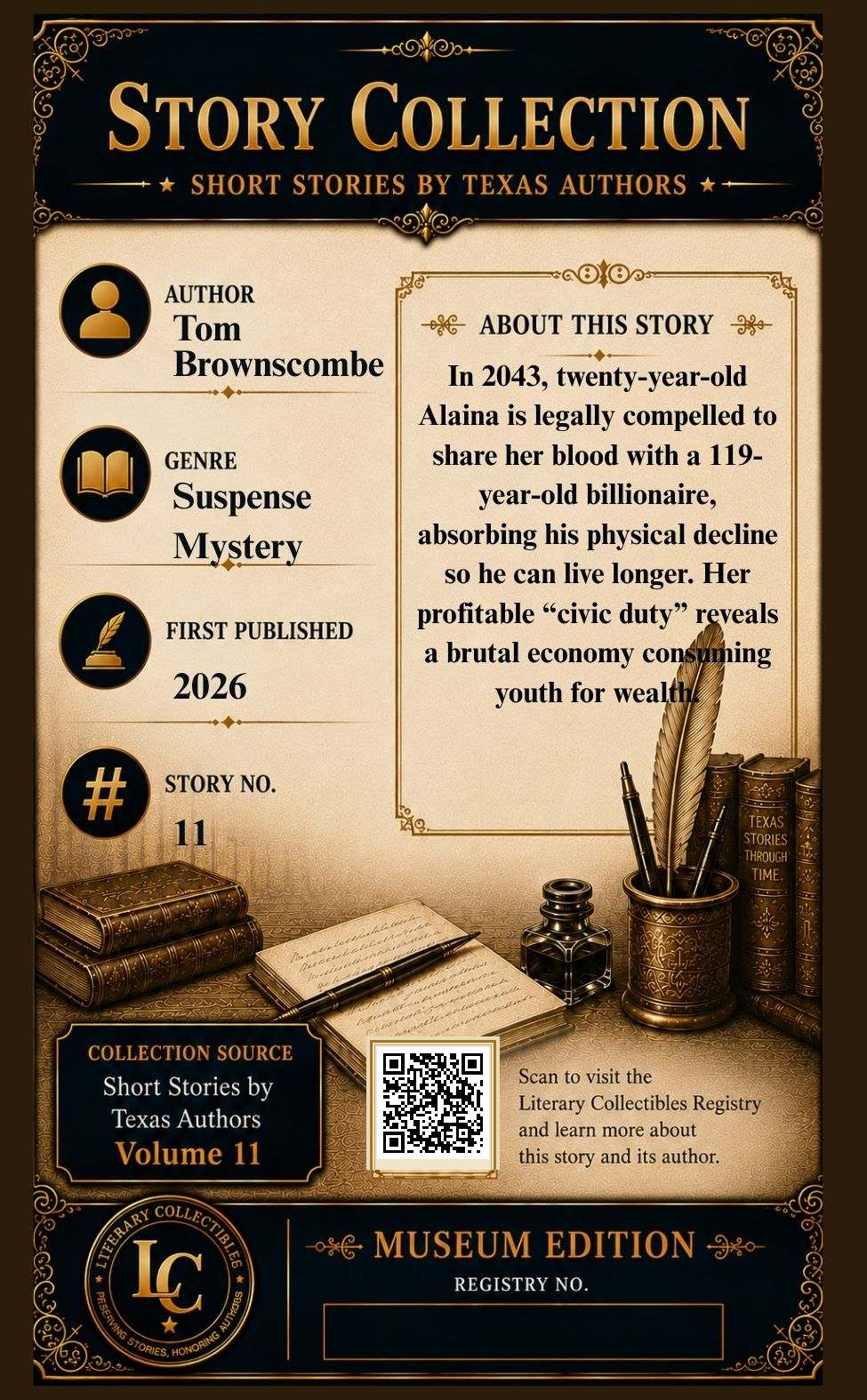 Back of the Freshie story collectible