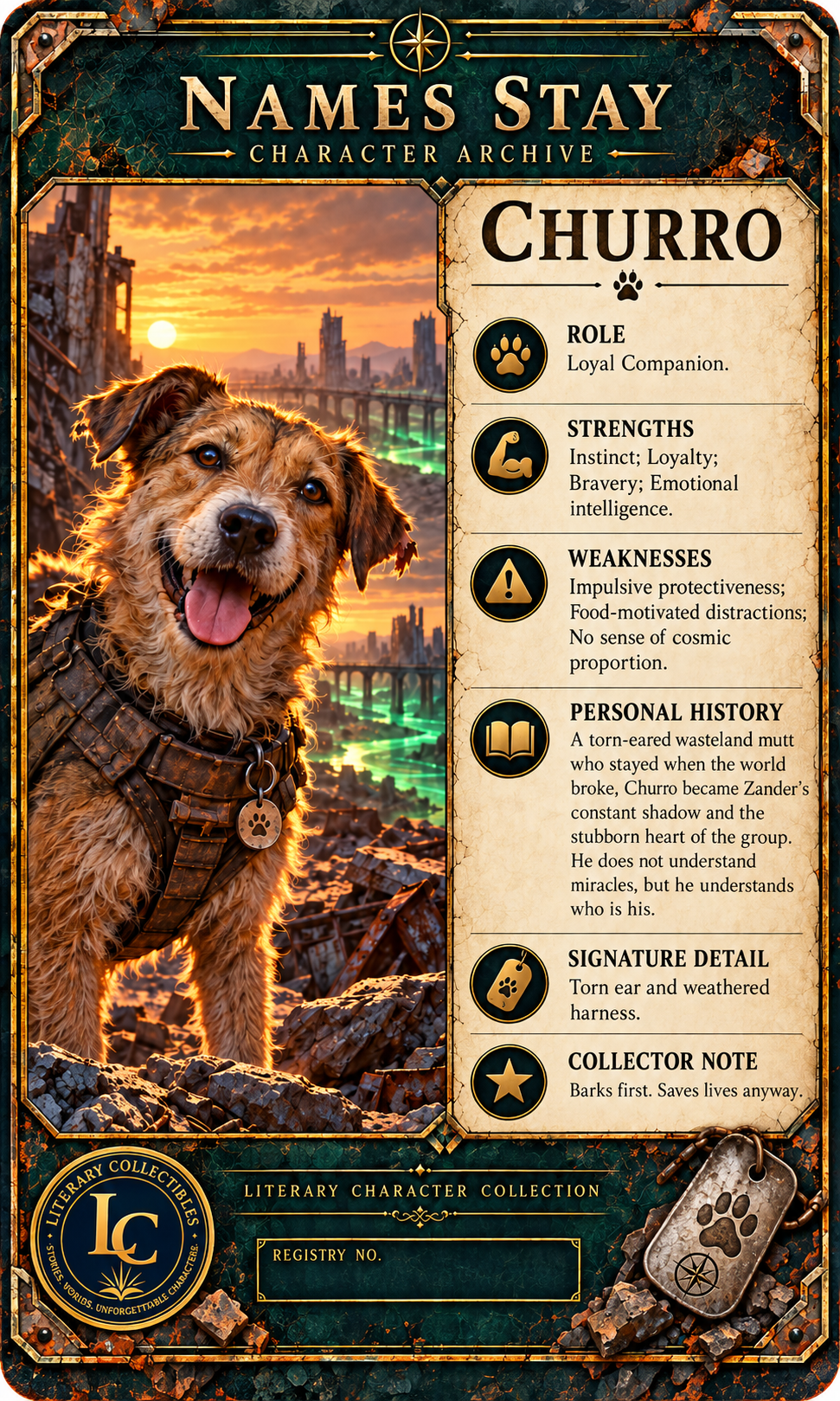 Churro collectible back