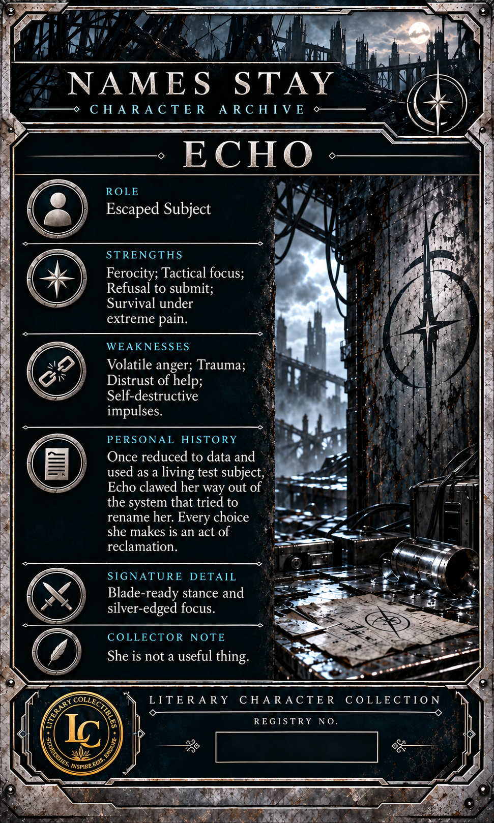 Echo collectible back